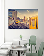 Obraz Železnica v meste zs1312